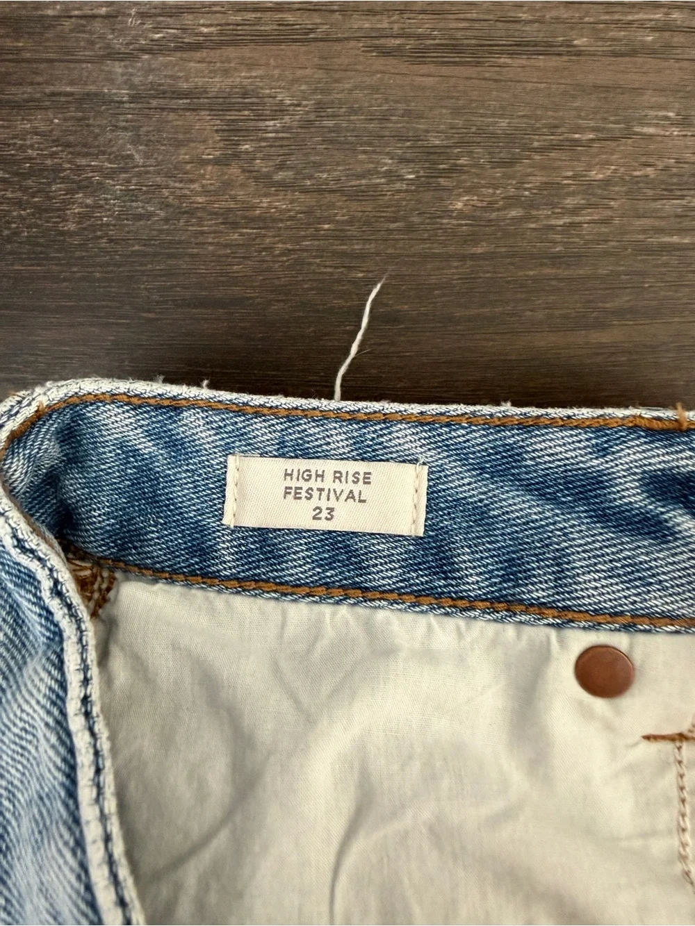 PACSUN Light Blue Denim Shorts